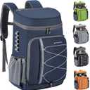 Maelstrom Cooler Backpack - 35/50 Can Insulated Soft Cooler Lunch Bag for Camping, Beach, Hiking & Shopping (Blue)