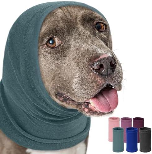 PUMYPOREITY Dog Ear Cover for Anxiety Relief, Calming Hoodie Noise Canceling for Grooming and Force Drying, Headband for Dog Hematoma, Pet Thunderstorms Ear Protection, M