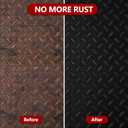 Rust Converter & Metal Primer, 141 Fl Oz Black Rust Inhibitor Paint for Metal, Automotive Rust Reformer, Industrial Grade Water Based, Heat Resistance & UV Resistant