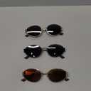 livho 2025 Trendy Oval Sunglasses - Stylish Polarized Shades for Everyday - Retro Metal Frames 3 Pack