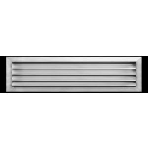 HVAC Premium 36"W x 10"H Aluminum Exterior Gable Louver Vent for Walls & Crawlspace - Weather-Resistant Air Grille with Screen Mesh - [Outer Dimensions 37.75"W x 11.75"H]