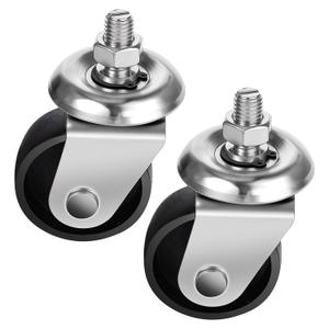 Floor Jack Casters for 3 Ton Floor Jack, Cast Iron Caster Wheels, Floor Jack Replacement Parts Fit for ATD, Cornwell, Mac Tools, Matco, Mountain, Napa, Sunex & More, Pack of 2 (16mm Stem)
