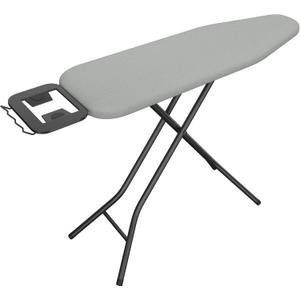 Yaheetech Foldable Ironing Board, Heavy Duty Iron Board with 9 Adjustable Heights, 4 Layer Cover and Safety Iron Rest, 52X14 Compact and Space Saver Iron Board for Home Laundry Room Use, Gray (52"L x 14"W)