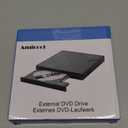 Amicool External DVD Drive USB 3.0 USB C CD Burner CD/DVD +/-RW Optical Drive, Slim Portable DVD CD ROM Rewriter Writer Duplicator for Laptop Desktop PC Windows 11/10/8/7 MacBook Mac Linux OS Apple