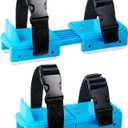 Toddler Ice Skates, Adjustable Kids Double Runner Ice Skates with Hook and Loop Fastener Straps, Double Blade Ice Skates for Winter Toddler Training Shoes Beginner