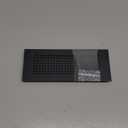 PATIKIL 8 x 3 Inch Door Air Vent Cover, Aluminum Grille Ventilation Cover Louvered Diamond Hole with Mounting Screws for Cabinet Wardrobe Door, Black