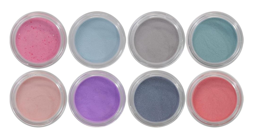 Acrylic Powder Set MOOD 2 COLLECTION, 8 Colors Acrylic Nail Powder Set with Temperature Change for Acrylic Nail Extension Carving, 1/8 Oz Each One.