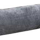 Warm Fleece Body Pillow Cover Only Long Pillowcase, 17.5 x 47 Inch, Light Gray