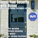 2 x FAFO Security Sign, 3D Metal Funk Around and Find Out Sign, 10" Protected By FAFO Metal Reflective Sign, Heavy Duty Weather Resistance Sign for Day & Night Visibility