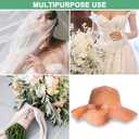 M METERXITY Stiff Horsehair Braid 4 Inch Wide 50 Yards Soft Polyester Horsehair Braid Roll for Wedding Dress/Dance Formal Dress Accessories/Skirt Boning Sewing Shaping [Coffee]