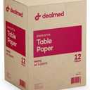 Dealmed Medical Exam Table Paper Roll | Disposable Covers for Doctors, Physicians, Diaper Changing, Waxing, Chiropractor, Tracing, Drawing, Coloring | Smooth, White, 14" x 125', 12 Rolls/Case