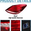 LED Tail Light Lamp Assembly For Mercedes Benz W205 C Class C300 C400 C63 AMG 2015 2016 2017 2018 2059062102 Rear Tail lamp Bake Lamp Right Passenger Side (Right Passenger Side)