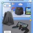 2 x FASTSNAIL Charging Grip for Nintendo Switch 2 (2025) for Joycon 2, Magnetic Controller Grip and Dock for Joy-con 2, Portable Charger Stand with LED Indicator, Play While Charging