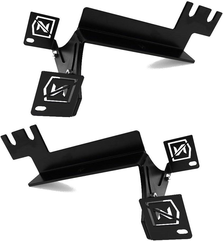 ZROADZ Under Rear Bumper LED Mounting Bracket - Compatible w/ 2014-2018 Chevrolet Silverado 1500 - to Mount (2) 6 Inch ZROADZ or similar style LED Lights (Not Included) - PN Z382082, Black