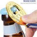 Cabilock 6PCS NO. 1 Bottle Opener Gold Medal Beer Opener Creative Jar Opener Beer Lid Remover Wine Beer Accessories