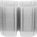 100pcs Plastic Cake Containers Lids Takeout Boxes for Small Cakes and Desserts Storage for Events and Displays