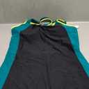 beautyin Swimsuit Women Boyleg One Piece Water Aerobic Competitive Bathing Suit (3X-Large, Green/Black)