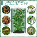 32.8ftx20In Plant Protectors from Animals,Plant Cages for Outdoor Plants,Wire Plant Protector Cage,Wire Plant Protector,Chicken Wire Cloche with Ground Stakes & Nylon Ties Protect Plants from Animals