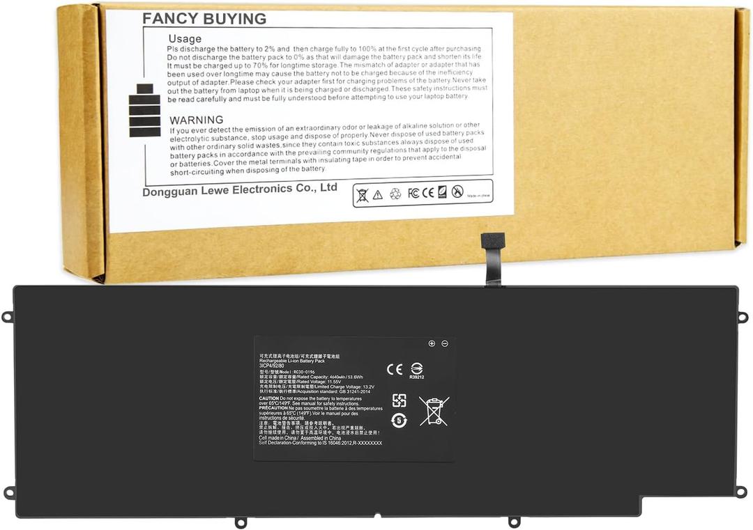 RC30-0196 Laptop Battery for Razer Blade Stealth 2016 v2 2017 i7-7500U i7-8550u 13.3" RZ09-01962W10 RZ09-0239 RZ09-02393E31 RZ09-01962E52 RZ09-01962E53 RZ09-01962E20 RZ09-01962E10 RZ09-01962E12