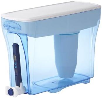 ZeroWater 23-Cup Dispenser Ready-Pour 5-Stage Water Filter with 0 TDS Water Filter – IAPMO Certified to Reduce Lead, Chromium, and PFOA/PFOS