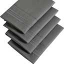 YIYEA Pillow Cases Queen Size Set of 4, Ultra Soft 1800TC Hotel Quality Double Brushed Microfiber Embroidered Pillowcases, Envelope Closure, Fade Resistant (20"x30", Dark Grey)