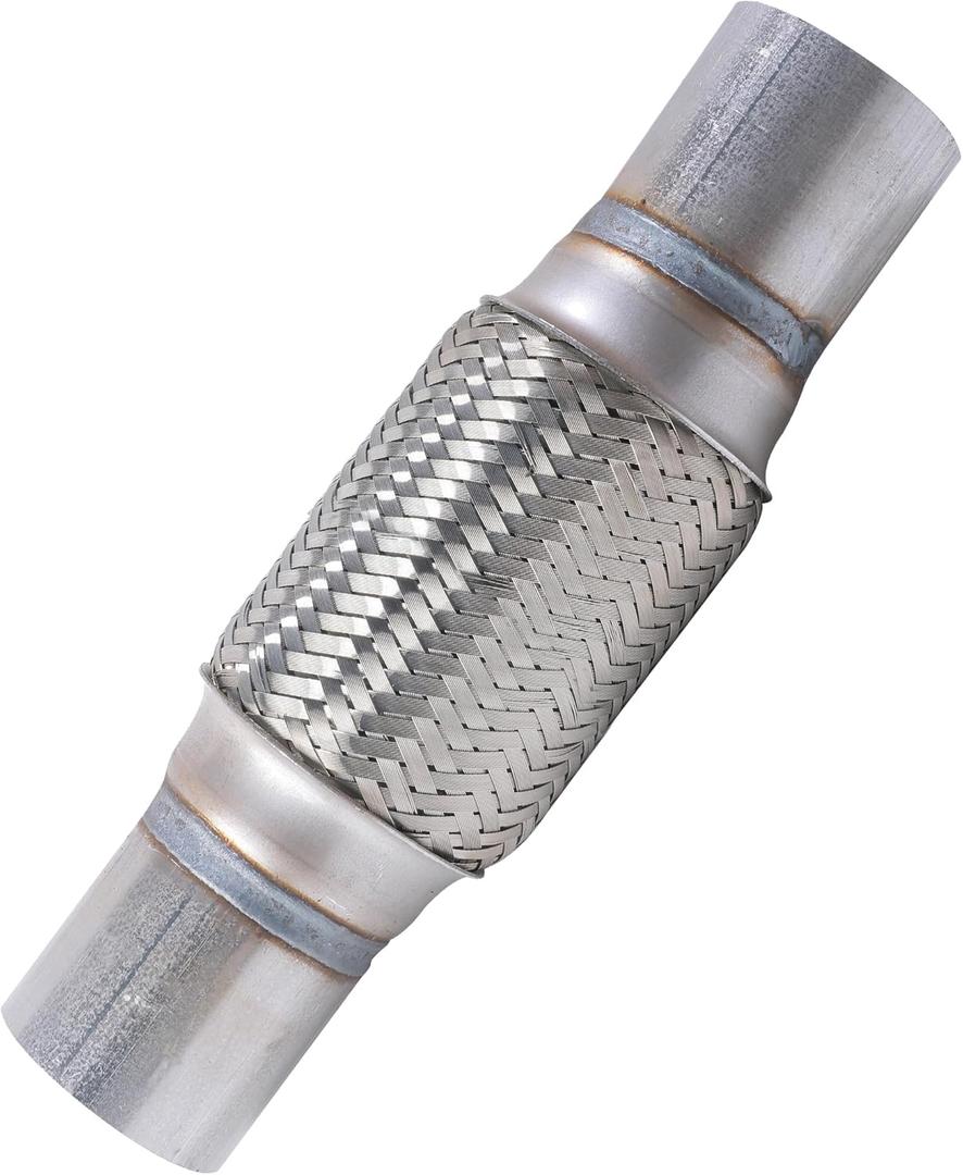 Flex Pipe,Heavy Duty Exhaust Flex Pipe,Car Accessories Stainless Steel Flexible Exhaust Pipes,Universal Muffler Tube Automotive Replacement,Suitable for Most Cars,Trucks (2"x6"/10")