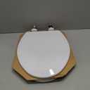Bemis 1500EC 390 Lift-Off Wood Elongated Toilet Seat, Cotton White (Pack of 1)