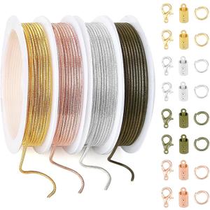OEMOO 40 Feet Snake Chains Roll, Jewelry Necklace Chain with Jump Rings, Connectors and Lobster Clasps, Necklace Chains for Jewelry Making