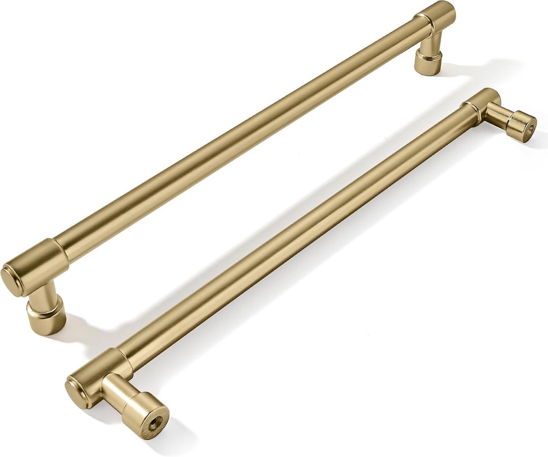 khtumeware Appliance Pulls Champagne Bronze 18 Inch(457mm) Center to Center 1 Pack Heavy Duty Drawer Pulls Kitchen Cabinet Handle Cabinet Hardware