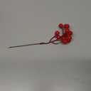 30 Pack Artificial Red Snowy Berry Stems, 8 Inch Snow Red Frosted Spray Holly Berries Picks Christmas Tree Decoration, Filler Branches Ornaments Holiday Winter Decor