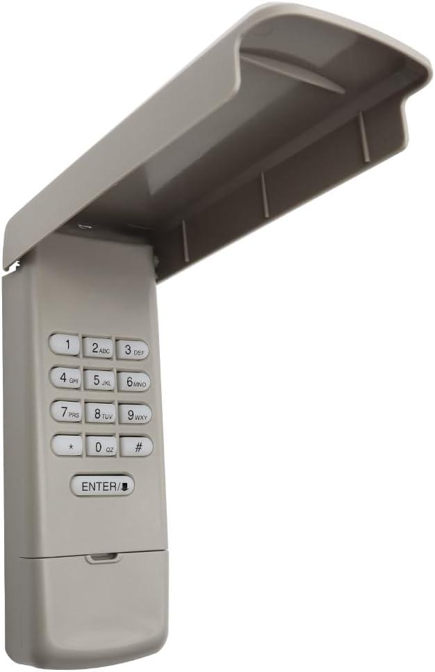 Universal Garage Door Opener Keypad Compatible with liftmaster Chamberlain Craftsman Opener with Red/Orange, Yellow, Purple, Green Learn Button, Replace G940EV-P2, 877/877max, 877LM