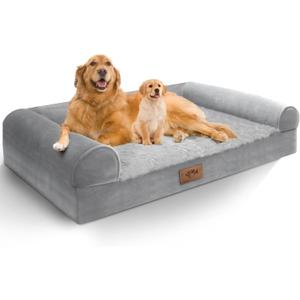 Sytopia Chew Proof Dog Bed for Large Dogs Orthopedic, 42 Inch Indestructible Pet Beds Extra Large, Washable Removable Cover and Anti-Slip Bottom - X-Large