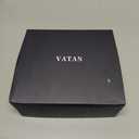 VATAN Men's Belt Leather Ratchet Belt for Men Dress Casual Every Day with Adjustable Buckle, Trim to Fit (Black)