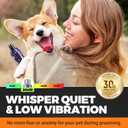 Whisper Quiet Dog Nail Grinder with 4 LED Lights, Safe & Stress-Free for Sensitive Dogs Cats of All Breeds & Sizes, 3 Grinding Bits, 3-Speed, Pet Nail Trimmers, Rechargeable Painless Grooming Kit Blue