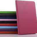 Tablet Cover for Amazon Kindle Fire HD7 12th Generation P8AT8Z (2022 Release), Ultra Slim Folio Stand Lightweight Leather Case for Amazon Kindle Fire HD 7 Gen 12th 7" (Li-Red)