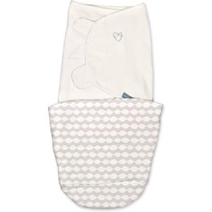 SwaddleMe by Ingenuity All Season Baby Swaddle, 2 Quick Flip Layers to Change from 1.0 to 2.5 TOG, Size 0-3 Months, 7-14 Pounds - Dream Waves