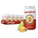 Spindrift Sparkling Water, Ginger Lime Mule Flavored, Made with Real Squeezed Fruit, 12 Fl Oz Cans, Pack of 24 (Only 11 Calories per Can) (EXP 03/22/27)