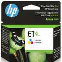 HP 61XL Tri-color High-yield Ink Cartridge | Works with Printer Series: DeskJet 1000, 1510, 2050, 2510, 2540, 3000, 3050, 3510; ENVY 4500, 5530; OfficeJet 2620, 4630 | Instant Ink Eligible | CH564WN