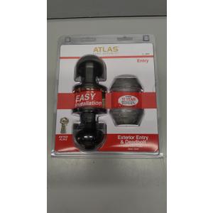 Atlas Classic Entry Locking Door Knob and Deadbolt Combo Kit