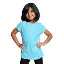 T Shirt for Girls/Kids Tshirt for Girls/Regular Fit Cotton Round Neck Half Sleeve, Small