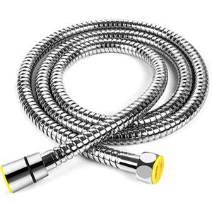 Flexible Shower Hose, Stainless Steel Shower Hose Multicolor 1-2m(Silvery,2M)