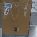 2 Inch 5-Zone Cooling Gel Memory Foam Mattress Topper Full, Blue