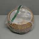 BUXVRCS Rattan Ceiling Light Fixtures,Hand-Woven Boho Flush Mount Light,Handmade Fixtures with Fabric Shade,Farmhouse Fixture for Bedroom Hallway Entryway (Yellow)