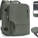 VGCUB Travel Backpack for Women Men for Spirit Airlines Personal Item Bag 18x14x8 Inches Laptop College Backpack,Waterproof Carry on Flight Approved Work Backpack,Large Army green