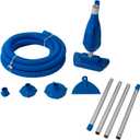 DIMAR GARDEN Pool Vacuum Cleaner System with Filter, Pole, Hose, Wall Adapter, Portable Handhold