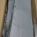 Metal Tall Outdoor Planters Set of 2, 20 inch Durable Tall Planters with Rust-Proof Coating & Drainage Insert Shelve & Trays, Black Outdoor Planters for Porch, Garden, Patio, Yard