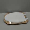 Mayfair Cassel Slow Close Toilet Seat, Easy Clean, Non Slip Premium Wood Seat, Easy Install, Made in USA, Elongated, White