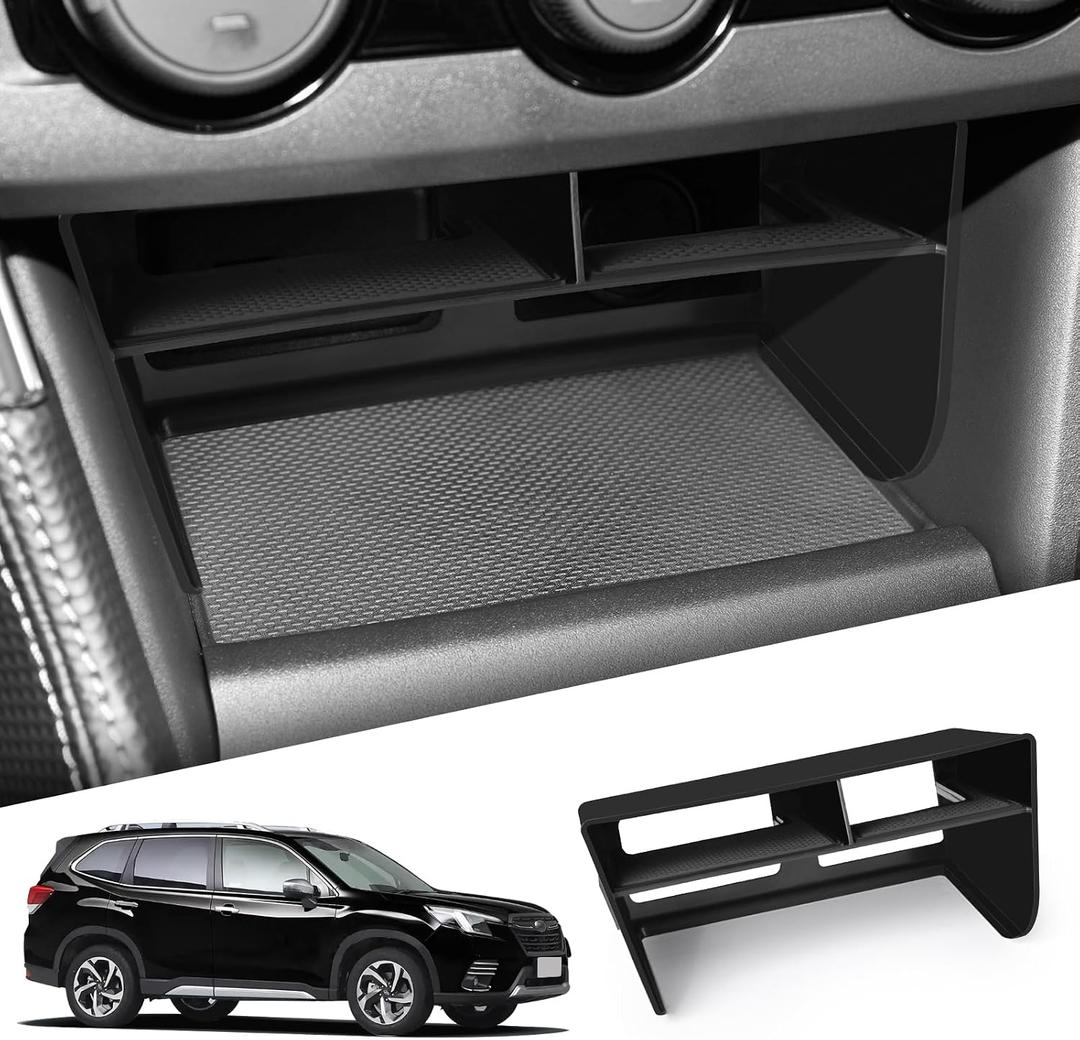 smabee Center Console Organizer for 2019-2024 Subaru Forester Accessories Interior ABS Center Console Organizer Storage Box Tray Insert Black
