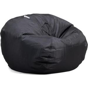 Big Joe Classic Bean Bag Chair, Black Smartmax, Durable Polyester Nylon Blend, 2 feet Round (Single, Stretch Limo Black)