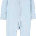 Carter's Boy PurelySoft Sleep and Play Pajamas, Light Blue, 3M